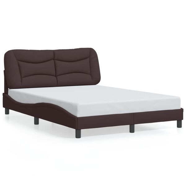 vidaXL Bed Frame Dark Brown