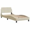 vidaXL Bed Frame Cream