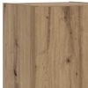 vidaXL TV Cabinet Artisan Oak Engineered wood, glass 12.0x11.8x40.2 in