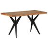 vidaXL Dining Table 55.1"x27.6"x29.9" Solid Reclaimed Wood