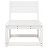 vidaXL Garden Sofa White Solid pine wood Standard Modular Garden Sofa
