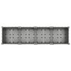 vidaXL Raised Bed Light Gray Polypropylene Large Decorative Inlays