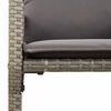 vidaXL Garden Bar Set Gray PE Rattan Large UV-resistant materials