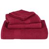 vidaXL Towel Set Bordeaux 100% Cotton 12 Piece Set Towel Set