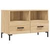 vidaXL TV Cabinet Sonoma oak Engineered wood, iron TV Cabinet