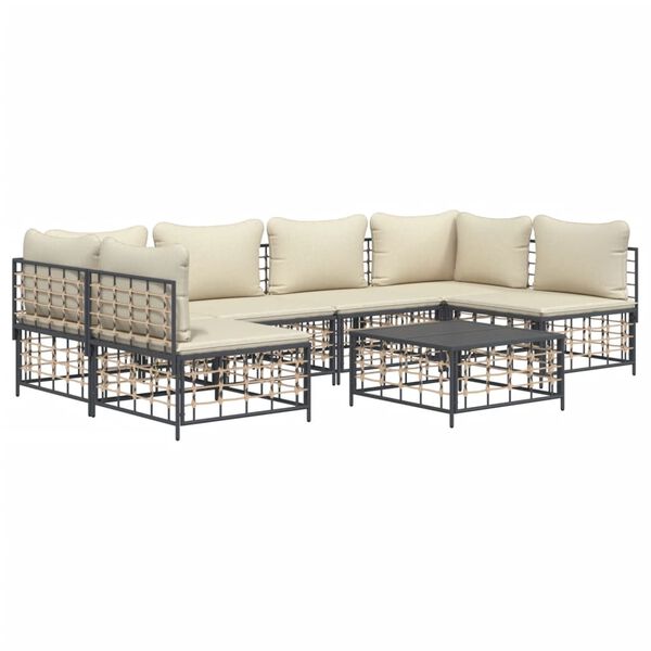vidaXL Garden Lounge Set Anthracite