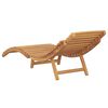 vidaXL Sun Lounger Folding Brown 184 x 55 x 59 cm Solid Teak Wood