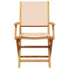 vidaXL Garden Chair Set of 2 Beige