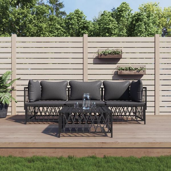 vidaXL Garden Lounge Set Anthracite