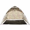 vidaXL Fishing Tent 4-Person Camouflage Quick Release
