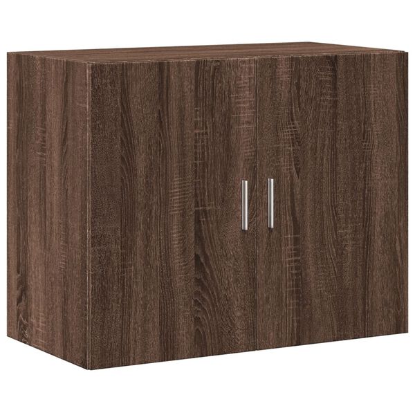 vidaXL Wall Cabinet Brown oak Engineered wood Medium Wall Cabinet
