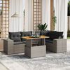 vidaXL Garden Sofa Set Grey