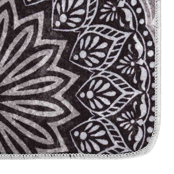 vidaXL Rug Multicolor 100% Polyester 48x72 in Non-slip Rug