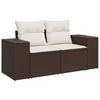 vidaXL Garden Sofa Brown