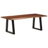 vidaXL Coffee Table Honey brown and black