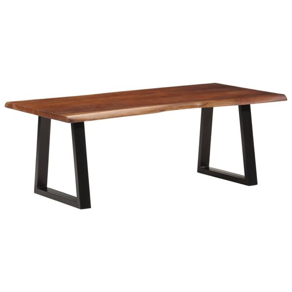 vidaXL Coffee Table Honey brown and black