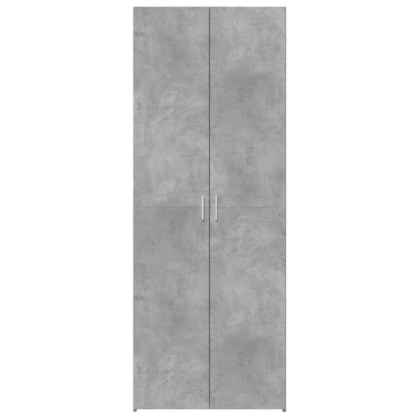 vidaXL Highboard Concrete Gray 27.6"x16.7"x72.8" Engineered Wood