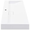 vidaXL Wash Basin 39.4"x18.1"x4.3" Mineral Cast/Marble Cast White