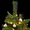 vidaXL Artificial Hinged Christmas Tree Green PVC 5.9 ft tall