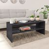 vidaXL Coffee Table High gloss grey Engineered wood Medium Coffee Table