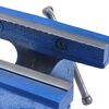vidaXL Bench Vise Blue 5.91 " Cast Iron