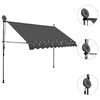 vidaXL Retractable Awning Anthracite