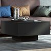 vidaXL Coffee Table Black Engineered Wood Medium Simple Coffee Table