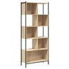 vidaXL Bookcase Sonoma Oak 28.3"x11"x67.7" Engineered Wood