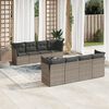 vidaXL Garden Sofa Set Gray