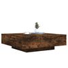vidaXL Coffee Table Smoked Oak Engineered wood 39.4 x 39.4 x 12.2 in