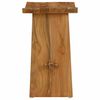 vidaXL Bathroom Stool Brown 19.69 x 11.61 x 19.88 in Solid Teak Wood