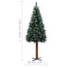 vidaXL Christmas Tree Green with white snow PVC 59.1 in Height