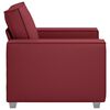 vidaXL Sofa Wine Red 38.98 x 30.71 x 33.07 in Fabric