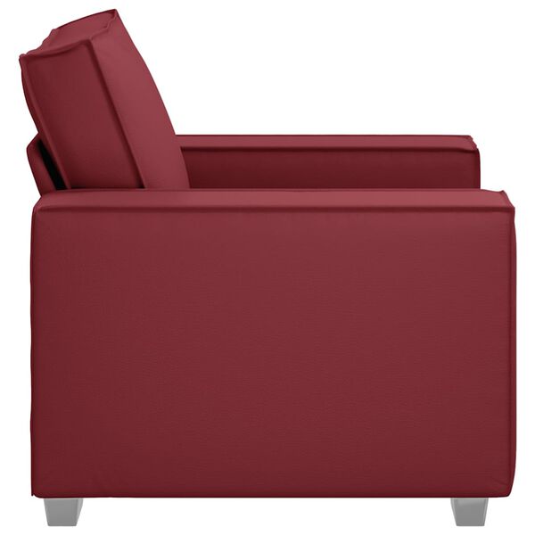 vidaXL Sofa Wine Red 38.98 x 30.71 x 33.07 in Fabric