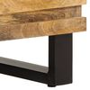 vidaXL Highboard Rough Mango, Steel Solid Rough Mango Wood, Steel Tall