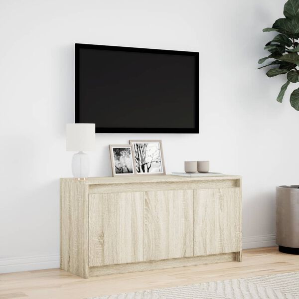 vidaXL TV Cabinet Sonoma Oak Engineered Wood Medium Stylish TV Stand