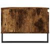 vidaXL Coffee Table Smoked Oak Engineered Wood, Metal 35.4x19.7x14.4 in