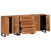 vidaXL Sideboard Natural Solid Acacia Wood Medium Sideboard