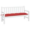 vidaXL Garden Bench Cushion Red Oxford fabric 59.1 x 19.7 x 2.8 in