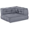 vidaXL Modular Sofa 2 pcs Grey 55.12 x 27.56 x 22.05 in Fabric