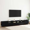 vidaXL TV Cabinet Set 3 pcs Black 102.36 x 13.78 x 15.75 in