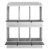 vidaXL Chicken Nesting Box Galvanized silver