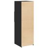 vidaXL Highboard Black Engineered wood Medium Highboard Rectangular