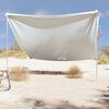vidaXL Beach Canopy with Sand Anchors Grey 119.7x118.1"
