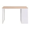 vidaXL Writing Desk 47.2x23.6x29.5" Oak and White