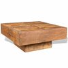 vidaXL Coffee Table Brown Solid mango wood Small Durable Coffee Table