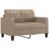 vidaXL Sofa Set Cappuccino 75% polyvinylchloride, 20% polyester, 5% cotton