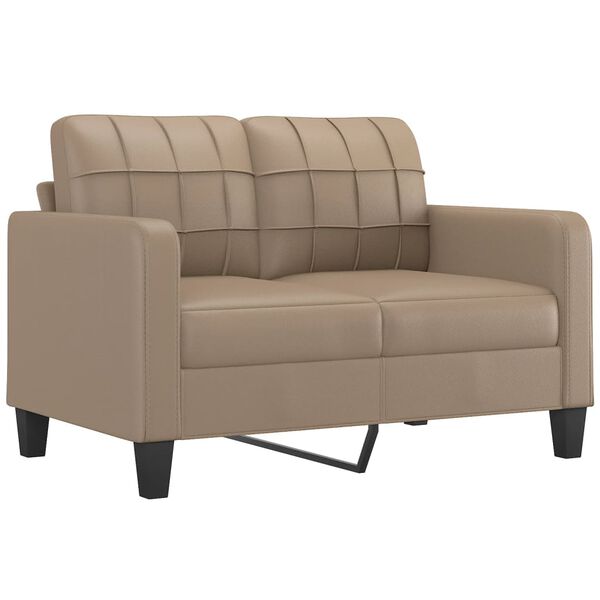 vidaXL Sofa Set Cappuccino 75% polyvinylchloride, 20% polyester, 5% cotton