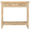 vidaXL Console Table Natural wood Solid Mango Wood 31.5 x 13.8 x 29.1 in
