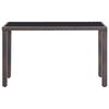vidaXL Outdoor Furniture Set Brown Steel, Poly Rattan, Polyester, Glass